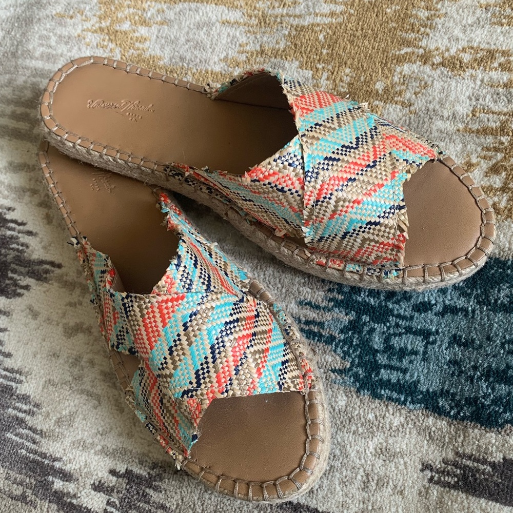 Colorful boho sandals